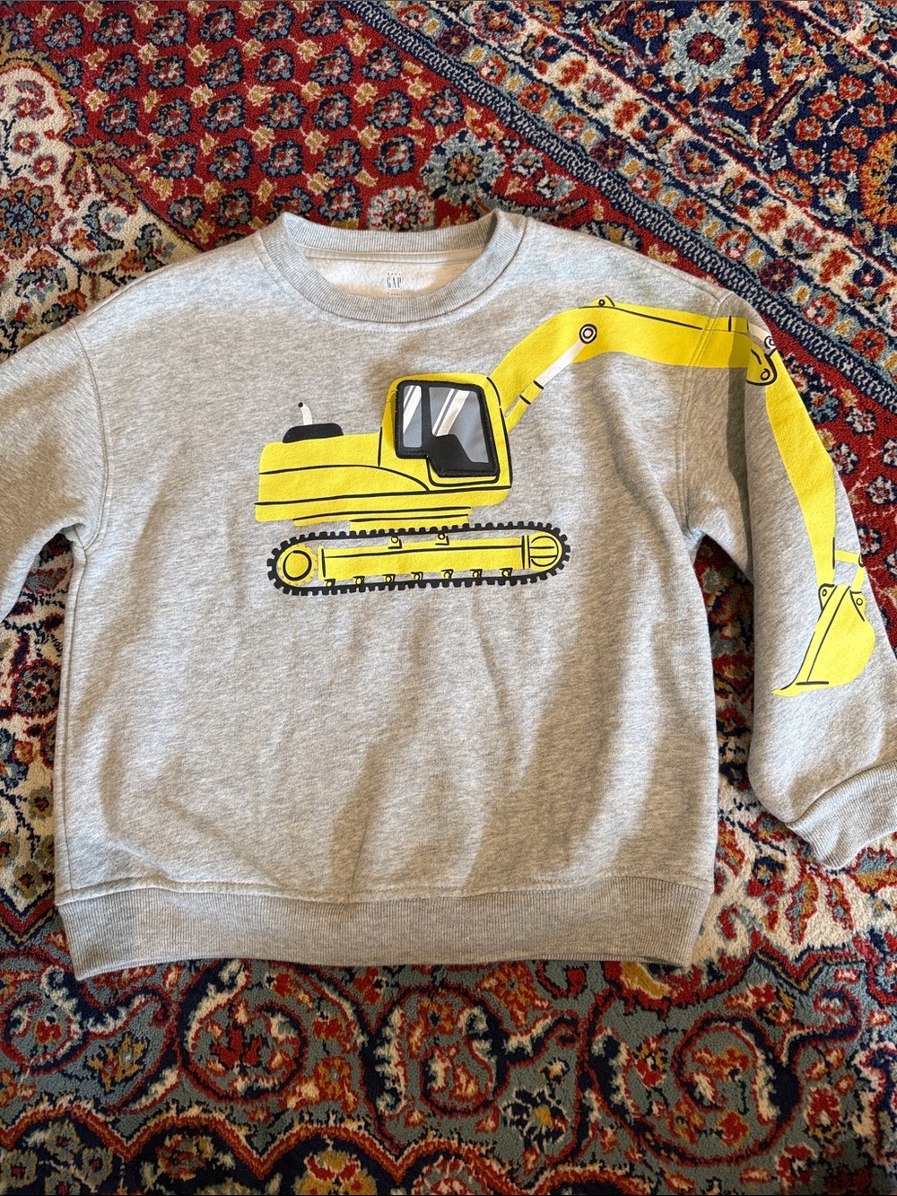gap boys excavator sweatshirt